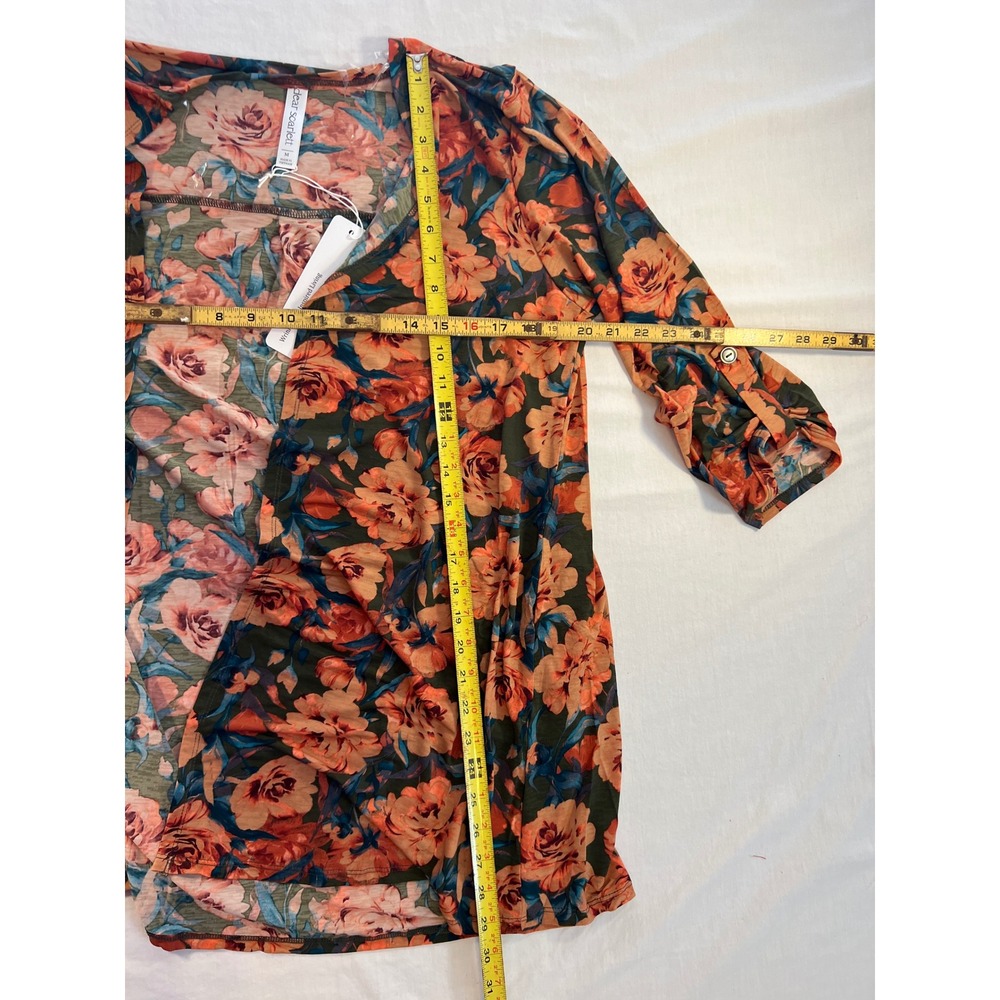Dear Scarlett Lizzie Olive Floral Open Front Cardigan LIZCARDI-D003 Size M NEW - Picture 4 of 7